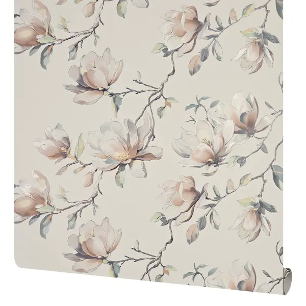 Обои флизелиновые Victoria Stenova Magnolia розовые 1.06 м VS585108