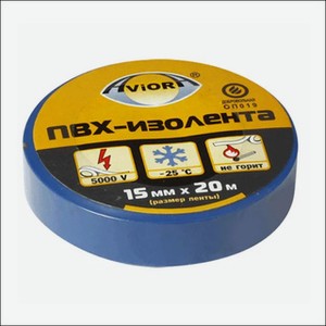 Изолента ПВХ 15мм*20м AVIORA синяя