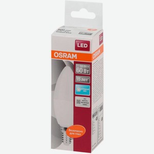 Светодиодная лампа Osram холодный свет E14 6.5Вт свеча