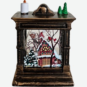 Камин новогодний Скай-Трейд светодиодный 8.5х11.5см