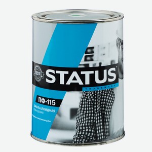 STATUS Эмаль ПФ-115 Парижская зелень 0,8кг (для металлических, деревянных, бетонных поверхн)