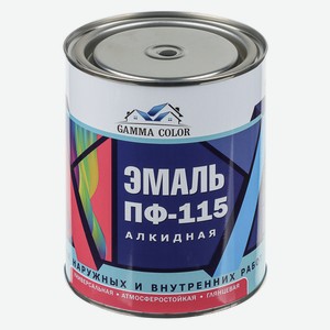 Эмаль ПФ-115 тм GAMMA COLOR, черная