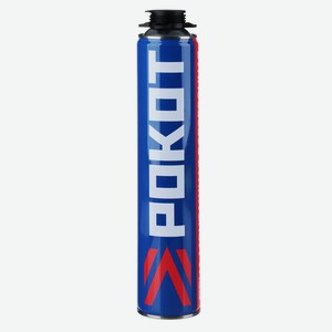 Пена монтажная PROFI тм РОКОТ, всесезон, баллон 1л, м.брутто 430г, под пистолет, выход пены до 20л