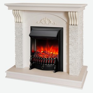 Электрокамин RealFlame Corfino STD/EUG WT+FOBOS-S BL