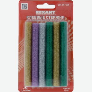 Пистолет клеевой Rexant Клеевые 100 мм,12 шт (09-1235)