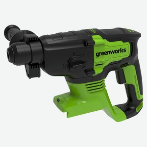 Перфоратор аккумуляторный бесщеточный Greenworks GD24SDS2K4, 2 ДЖ, 24V, c 1хАКБ 4 Ач и ЗУ в сумке