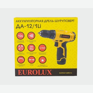 Дрель-шуруповерт аккумуляторная ДА-12/1Li Евролюкс