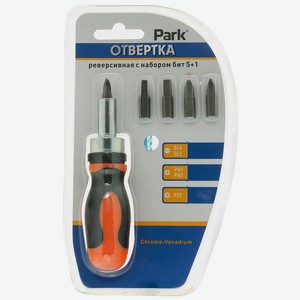 Отвертка реверсивная Park с набором бит 5+1 OTV07NB