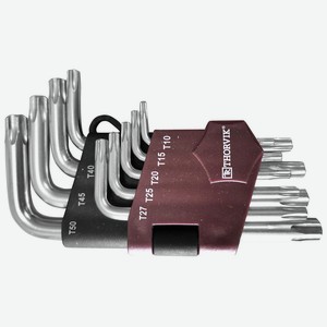 TKS9S Набор ключей торцевых TORX(R) коротких, Т10-T50, 9 предметов