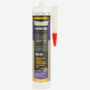 Герметик DoneWell DSK-101 силиконовый универсальный белый