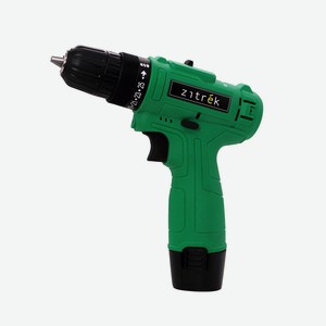 Дрель аккумуляторная Zitrek Green 12 (12В, Li-ion аккумулятор 1шт, ЗУ, бита)