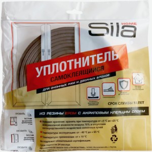 Sila D 6, уплотнитель самоклеящийся, белый