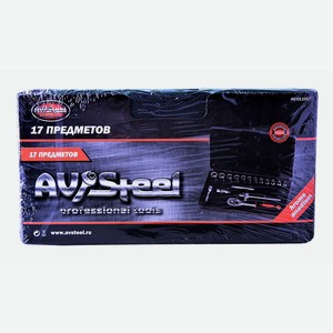 Набор инструмента AV Steel 17 предметов профессиональный AV-011017