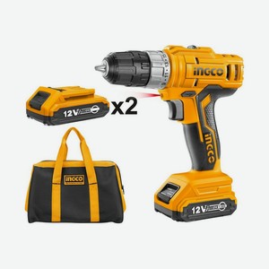 Дрель INGCO_PowerTools Аккумуляторная дрель-шуруповерт Li-Ion Ingco