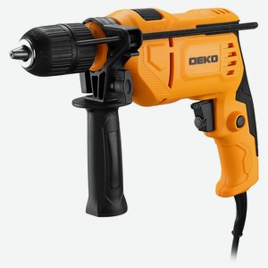 Дрель ударная сетевая DEKO DKID600W с быстрозажимным патроном, 600 Вт, 50 Нм, 3000 об/мин, 44800 уд/