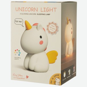 Светильник Единорог USB 15 см., Селикон
