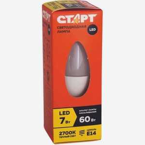 Лампа Старт Eco LED Candle E14 7W