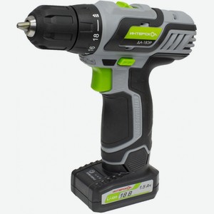 Аккумуляторная дрель-шуруповерт ДА-18ЭР Li-Ion 1 5 А ч 18В х2 5360201 Интерскол