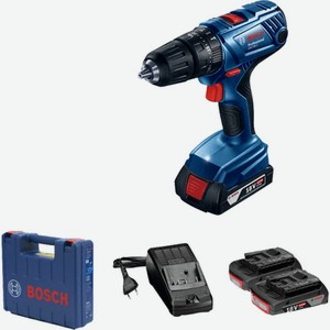Аккумуляторная дрель-шуруповерт Ударная GSB 180-LI 2.0Ач х2 кейс 54 Нм Bosch