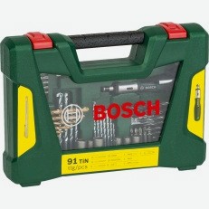 Набор принадлежностей V-line 91 предмет жесткий кейс Bosch