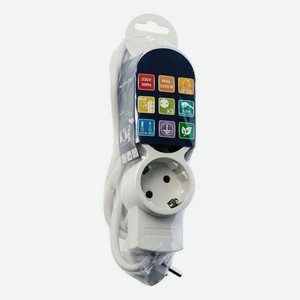Удлинитель Duwi 2200 Вт 3 розетки 3 м белый