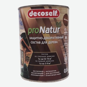Антисептик Decoself для дерева махагон 800 мл