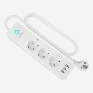 Сетевой фильтр Gosund Smart plug P1 3 розетки 1 м белый