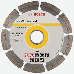 Отрезной диск Bosch ECO Universal, универсальный, 125мм, 22.23мм [2608615028]