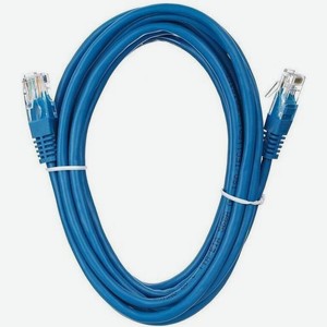 Патч-корд ANP511_3M_B литой (molded), UTP, cat.5E, 3м, 4 пары, алюминий омедненный, 1 шт, синий