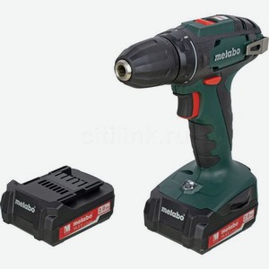 Дрель-шуруповерт METABO BS 14.4 2Ач, с двумя аккумуляторами [602206530]
