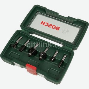 Набор фрез Bosch 6 НМ-SET, по дереву, 8мм [2607019463]