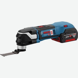 Многофункциональный инструмент Bosch GOP 18V-28, аккумуляторный, 2 аккумулятора в комплекте, синий/черный [06018b6003]