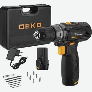 Дрель-шуруповерт DEKO GCD12DU3 SET6 3Ач, с двумя аккумуляторами [063-4007]