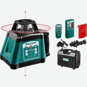 Нивелир лазерн. Kraftool RL600 635кл.лаз. 2нм цв.луч. красный 3луч. (34600)