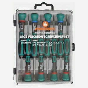 Набор отверточный Jonnesway D3750P08S, 8 предметов [048654]