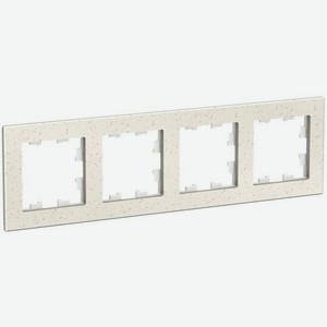 Рамка Schneider Electric AtlasDesign ATN343104 наклад. 4x гориз.мон. мрамор кремовый (упак.:1шт)