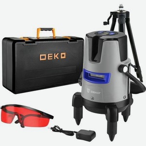 Уровень лазер. Deko DKLL02RB PRO SET 2 2кл.лаз. 635нм цв.луч. красный 2луч. (065-0102-1)