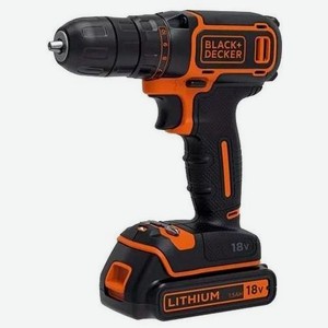 Дрель-шуруповерт BLACK+DECKER BDCDC18KB-QW 1.5Ач