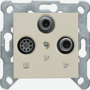 Розетка телевизионная/спутниковая Panasonic Karre Plus & Arkedia Slim скрытая, IP20, бежевый [wktt04662bg-ru]