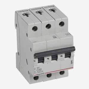 Выключатель автоматический Legrand RX3 (419713) 50A тип C 4.5kA 3П 400В 3мод