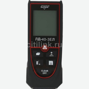 Дальномер лазерн. Elitech ЛД 40-ЗЕЛ 2кл.лаз. 550нм цв.луч. зеленый в кейсе (196366)