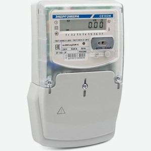 Счетчик электроэнергии ЭНЕРГОМЕРА CE 102M S7 145-JV, 1-фазный, многотарифный, 5(60)A, оптопорт [101002003010510]