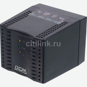 Стабилизатор напряжения PowerCom TCA-1200 черный [tca-1200 black]