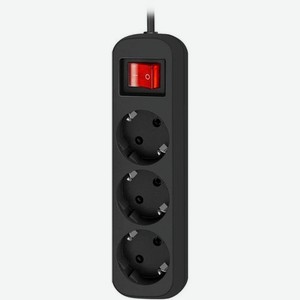 Сетевой удлинитель Defender G330, 3м, черный [99334]