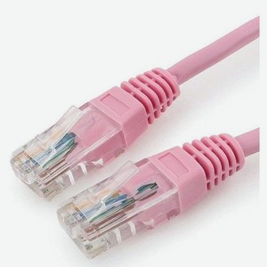 Патч-корд PP12-3M/RO литой (molded), UTP, cat.5E, 3м, 4 пары, 26AWG, алюминий омедненный, 1 шт, розовый