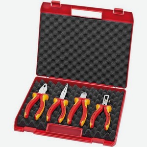 Набор инструментов KNIPEX KN-002015, 4 предмета, диэлектрический