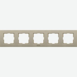 Рамка Panasonic Karre Plus (WKTF08052BR-RU) 5x горизонтальный монтаж пластик бронзовый (упак.:1шт)