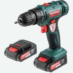 Дрель-шуруповерт Hammer ACD12BS 2Ач, с двумя аккумуляторами