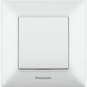Выключатель Panasonic Arkedia Slim WNTC00432WH-RU, 1-клавишный, установка скрытая, IP20, белый