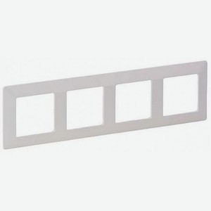 Рамка Legrand Valena Life (754004) наклад. 4x горизонтальный монтаж пластик белый